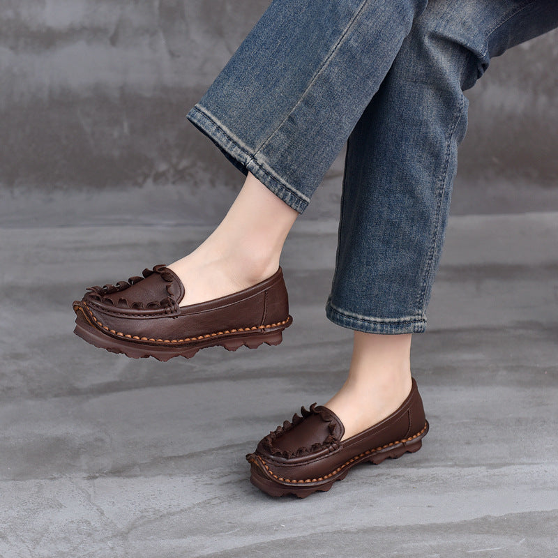 Women's Ethnic Style Vintage Soft Bottom Slip On Women's Casual Shoes