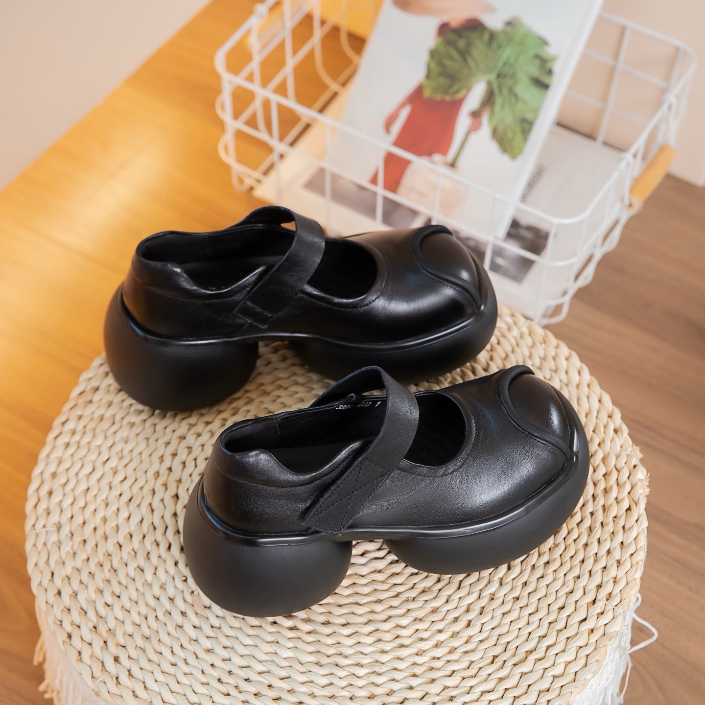 Women's Mary Jane Spring Increased Comfortable Height Increasing Women's Shoes