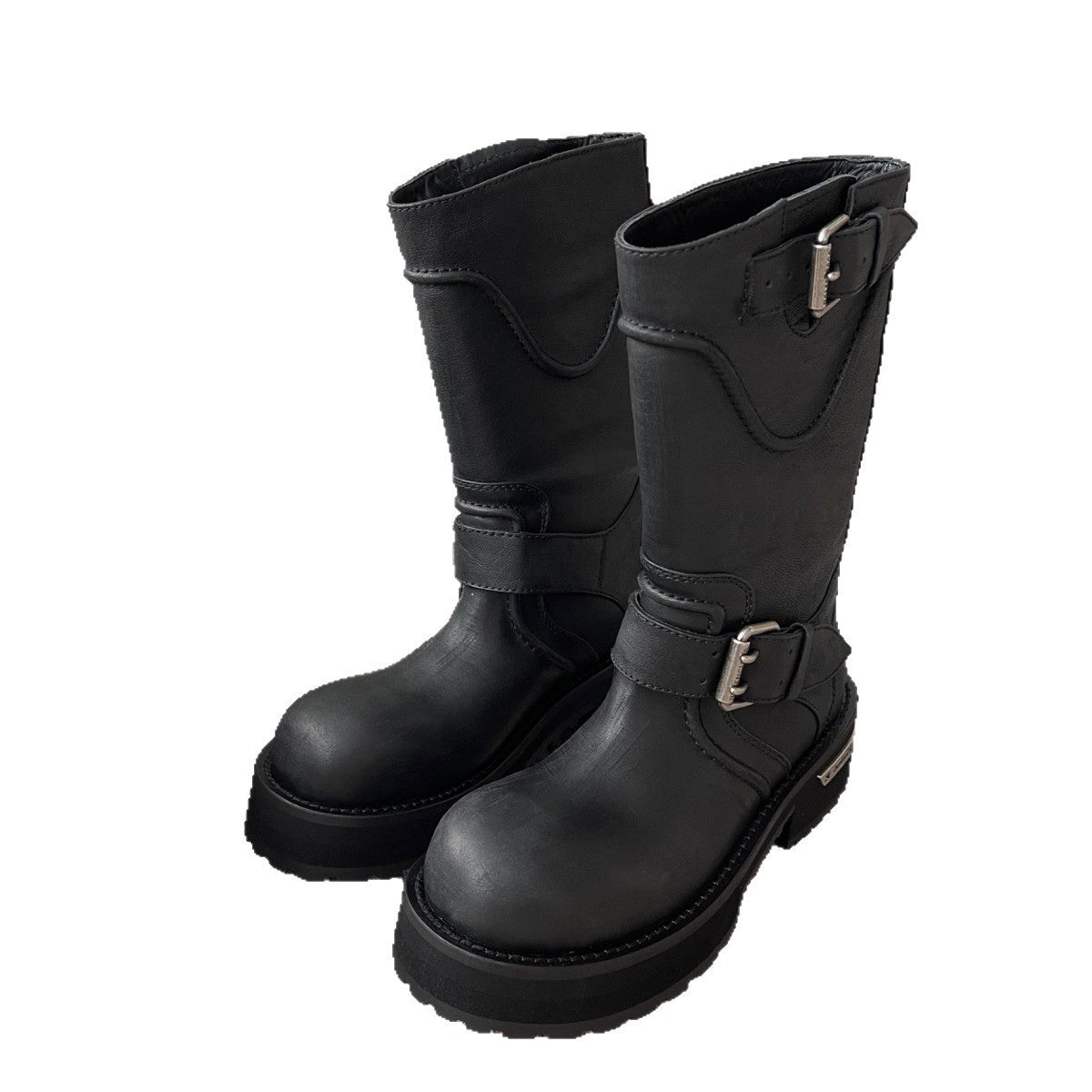 Women's & Men's High Quality Paris Venom Martin For Couple Breasted Genuine Boots