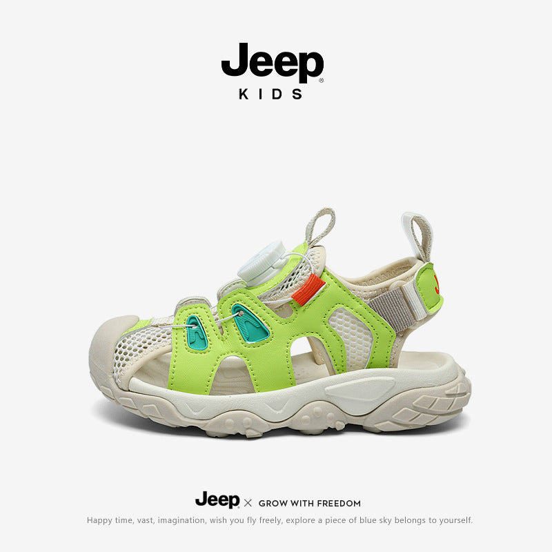 Children's Beach Summer Breathable Rotating Button Soft Kid's Sandals