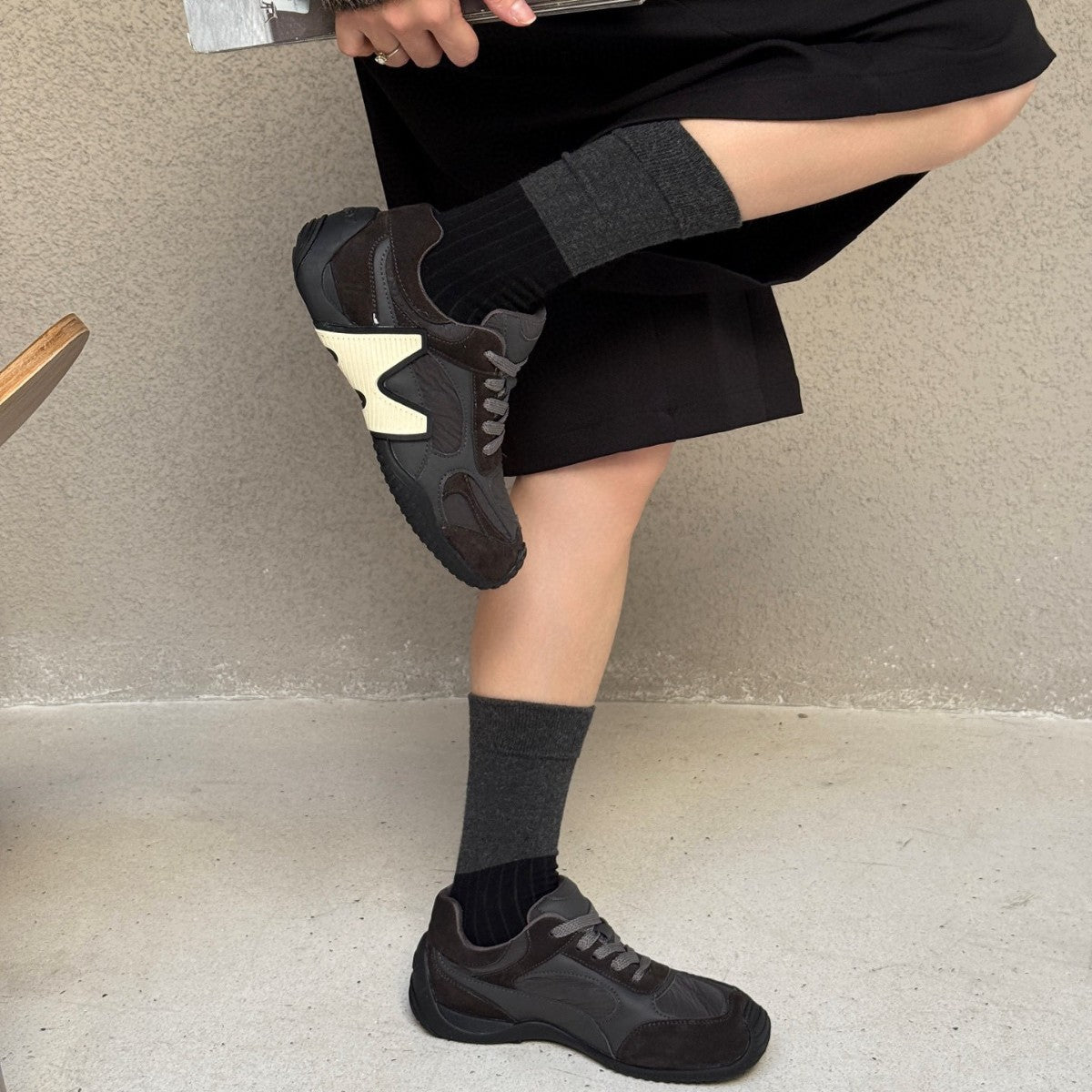 Women's Fashion Board Flat Color Contrast Patchwork Women's Casual Shoes