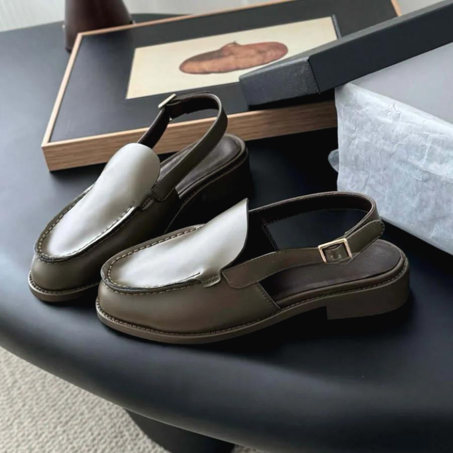 Classic Style Authentic British Flat Bottom Slip-on Versatile Single-layer Loafers