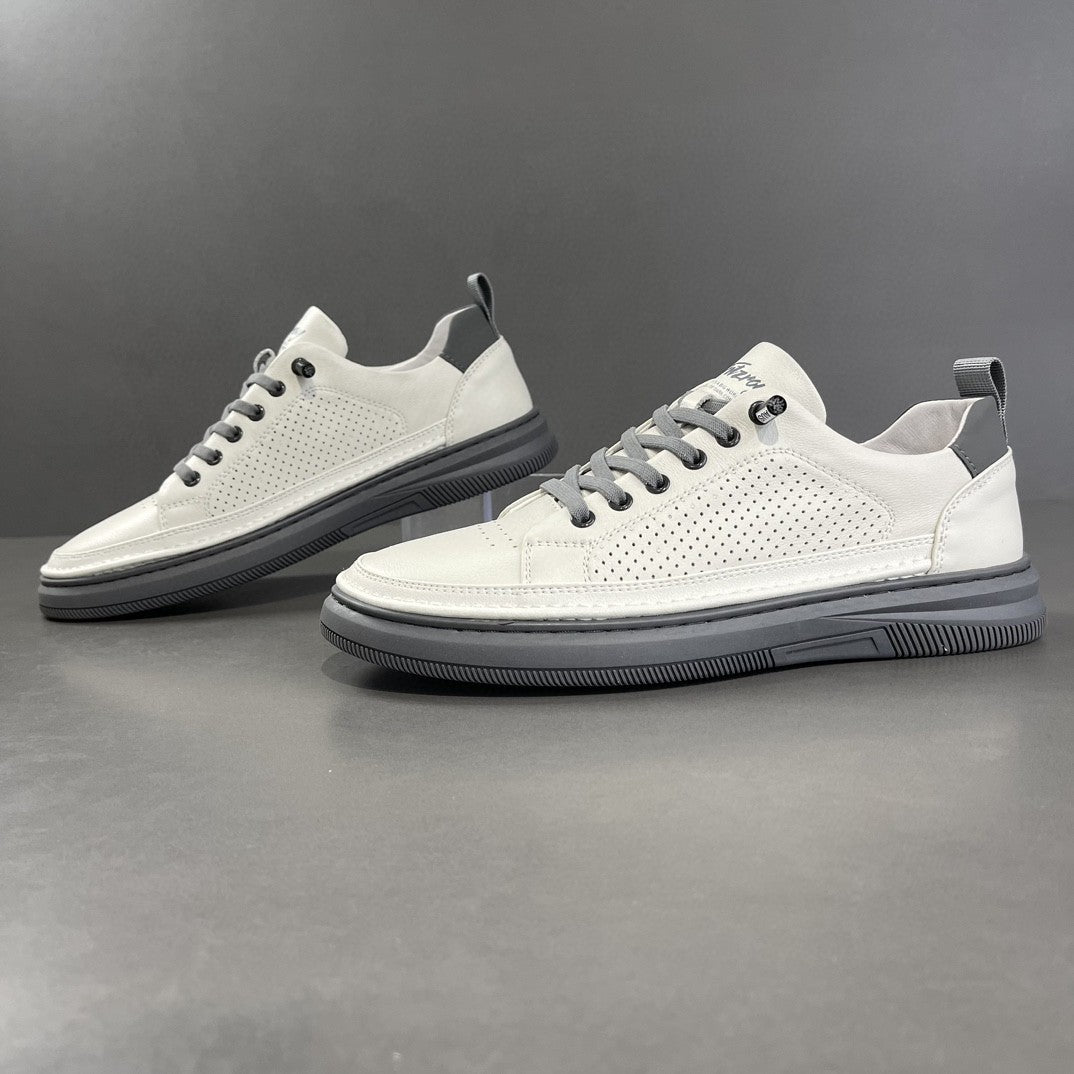 Trendy Casual Men's Genuine Flat Fashionable Men's Board Shoes