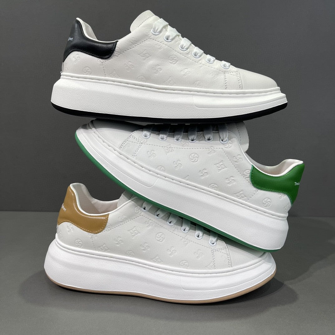 Men's Genuine Summer White High-grade Fashionable Versatile Men's Sports Shoes