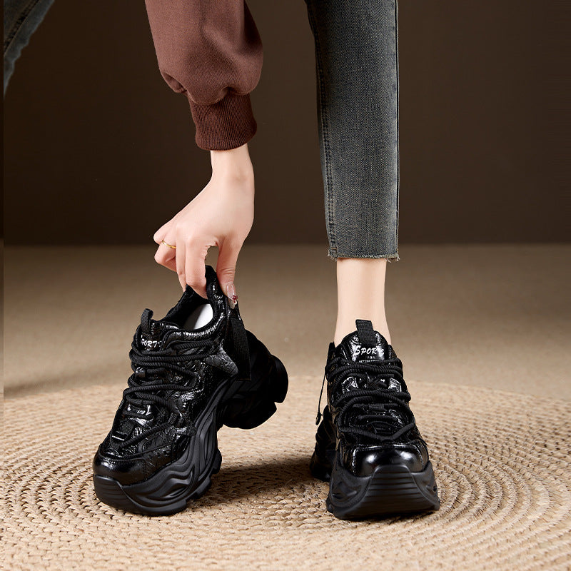 Women's Height Increasing Dad Thick Bottom Spring Sneakers