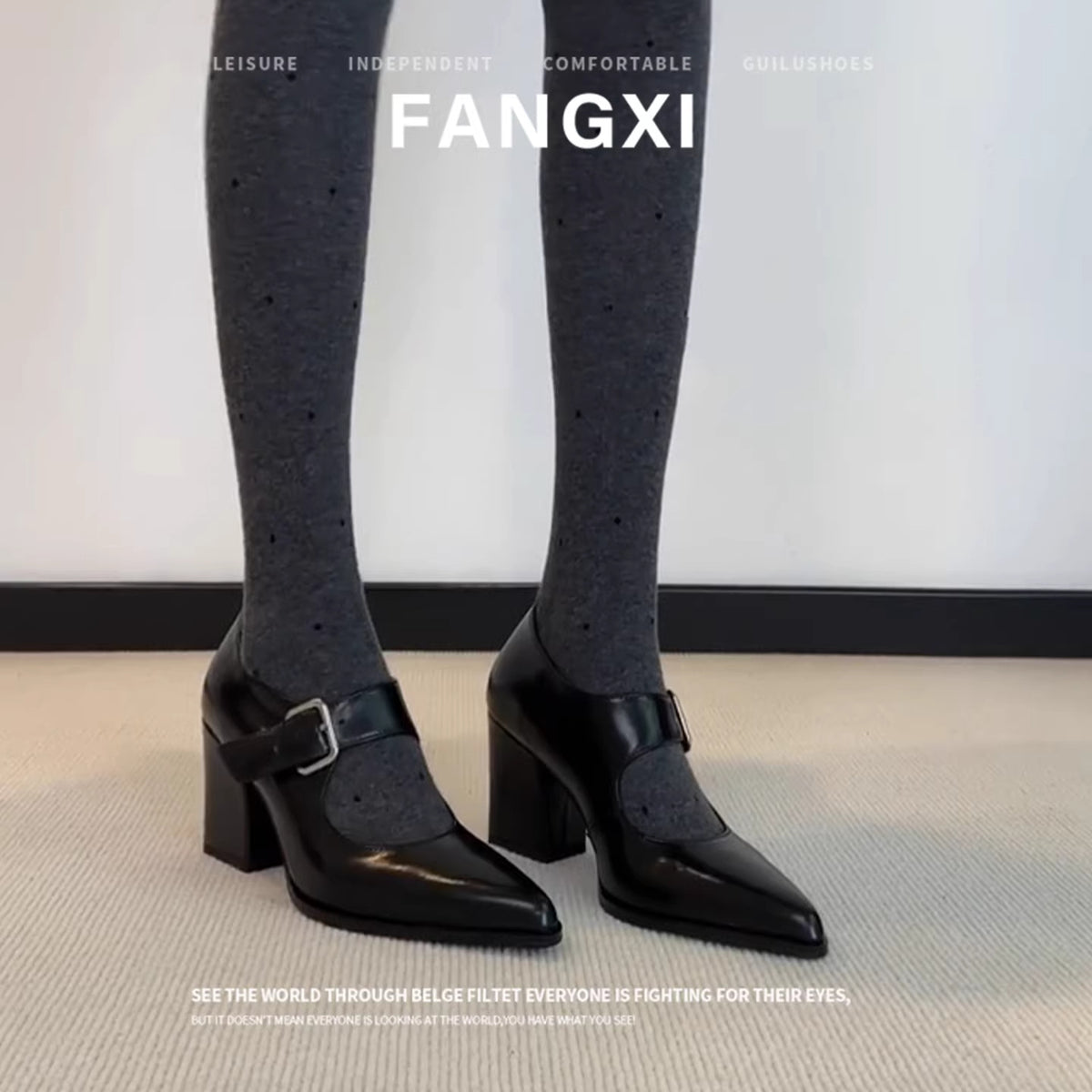 Women's Style Pointed Toe Mary Jane Shallow Mouth Women's Fashion Shoes