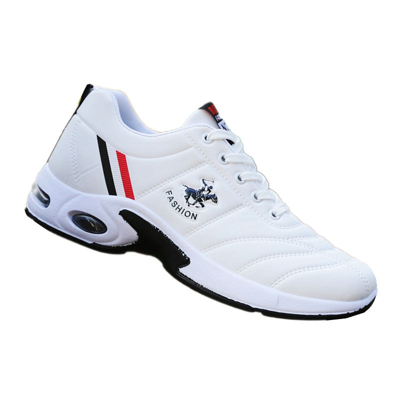 Men's Versatile Height Increasing Insole White Running Sneakers