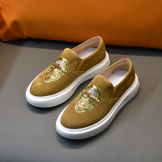 Men's Little Monster Authentic Slip-on Sports Snake Sneakers