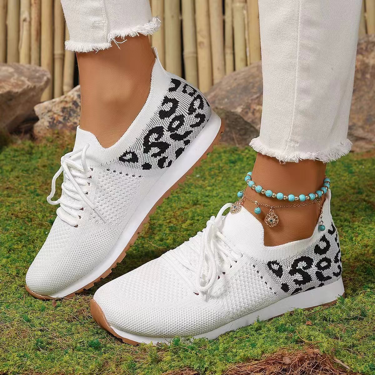 Women's Summer Plus Size Leisure Thin Solid Color Casual Shoes