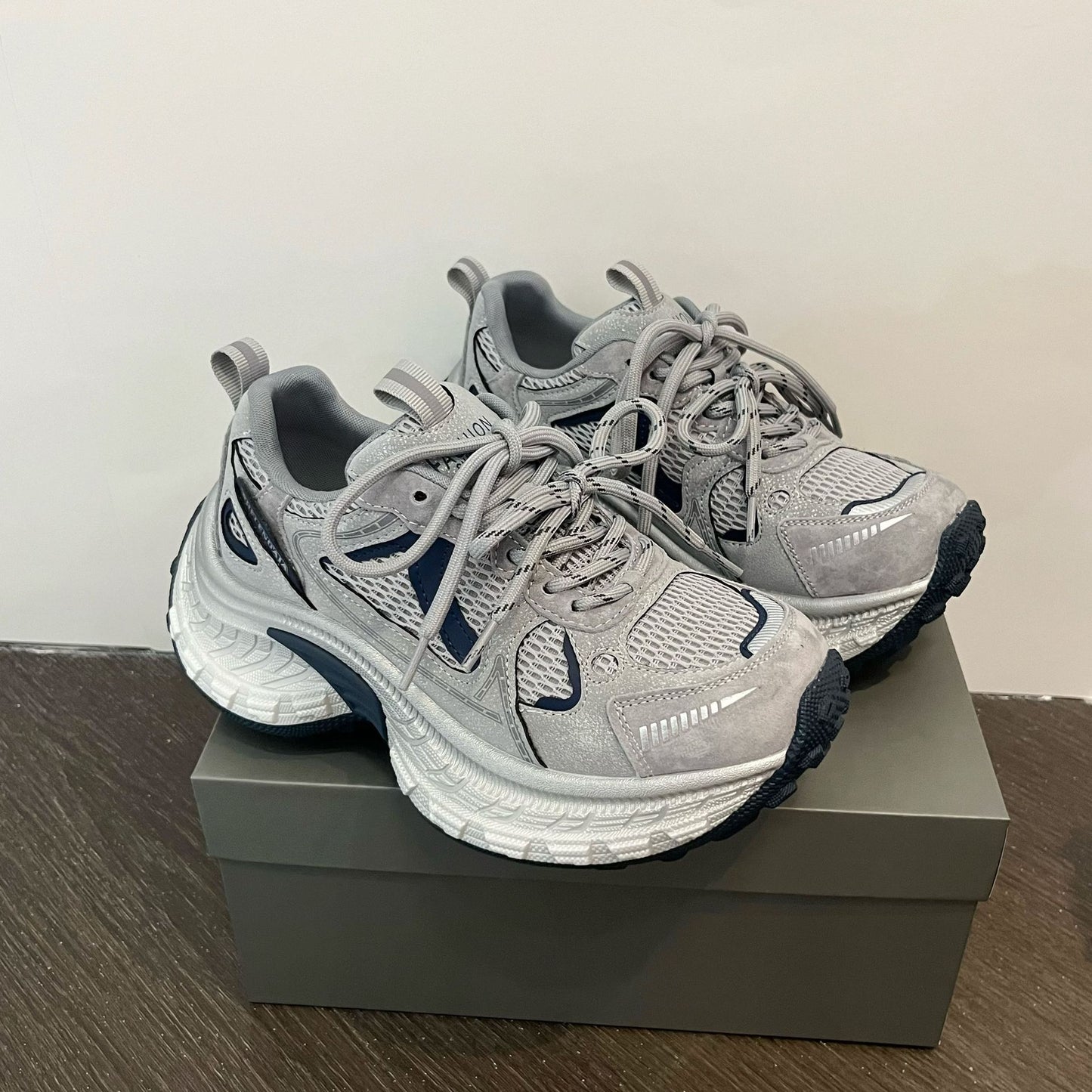 Women's Spring Thick Bottom Dad Breathable Mesh Sneakers