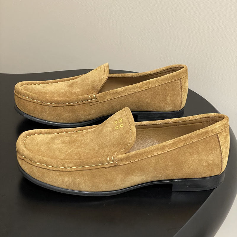 Women's Old Money Style Retro Suede Slip-on Lofter Kangaroo Flat Boots