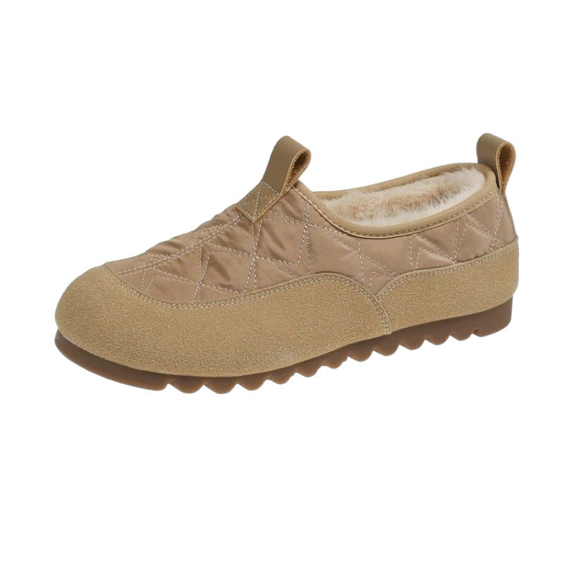 Peas Lazy Soft Aerospace Cloth Bottom Women's Shoes