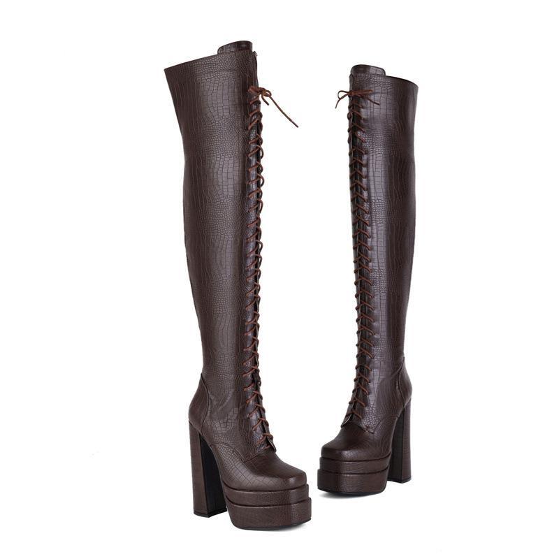 Women's Winter Thick Bottom Side Zipper Boots