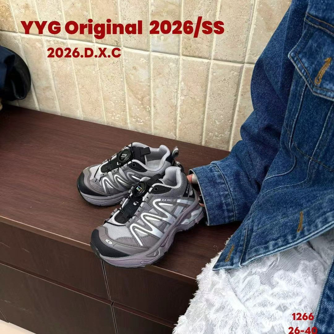 Children's Spring Rotating Buckle Boys Lightweight Soft Sole Children's Sports Shoes