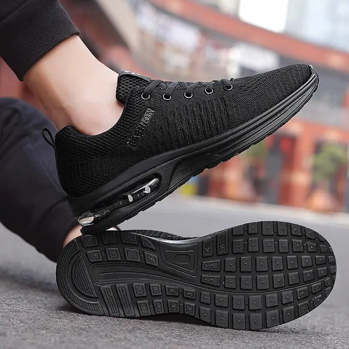 Men's Cushion Flying Woven Plus Size Mesh Sneakers