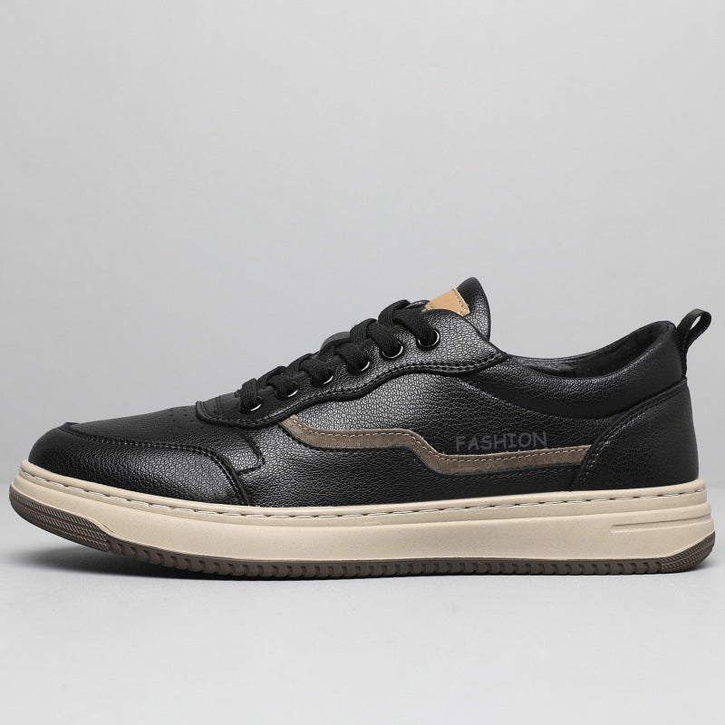 Attractive Men's Simple White Sports Fashionable Men's Board Shoes