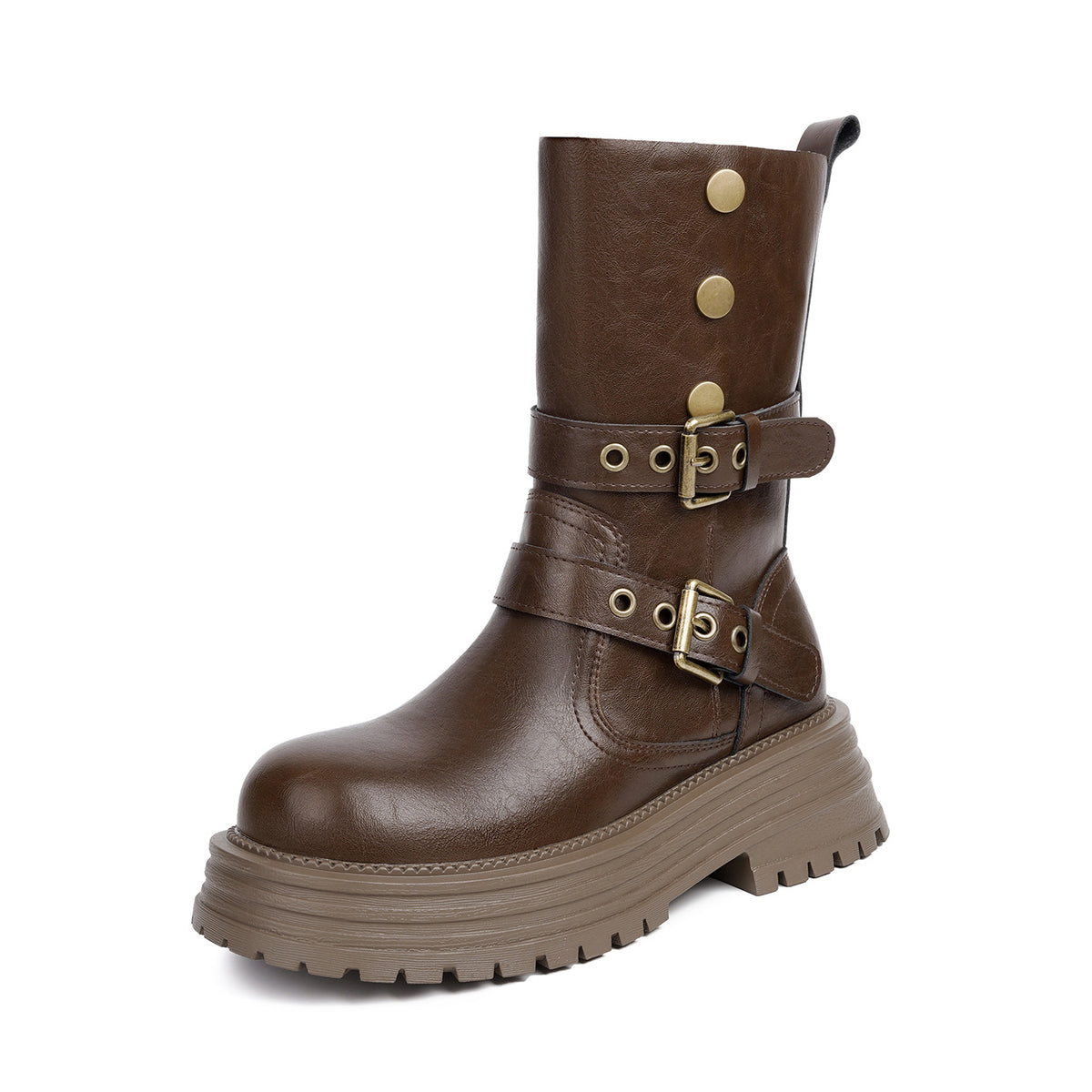 Women's British Style Martin Two-way Thick Bottom Elevator Boots