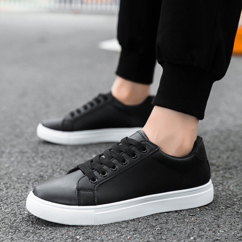 Men's Plus Size White Pure Surface Sneakers