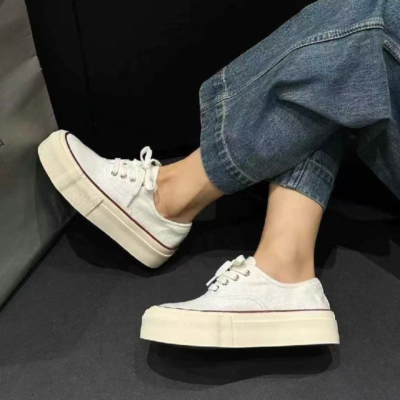Women's Summer Platform Heightened Linen Super Breathable Sneakers