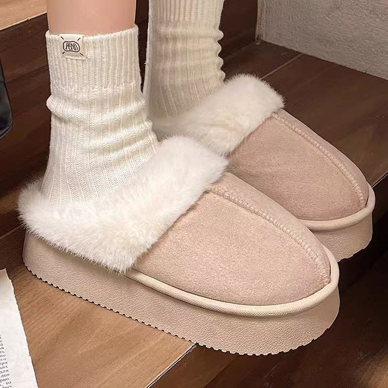 Women's Fluffy Outer Wear Fur Thick Bottom Sandals