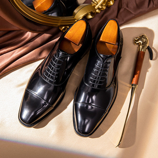 Men's Within Hours Business Formal Wear Bright Leather Shoes