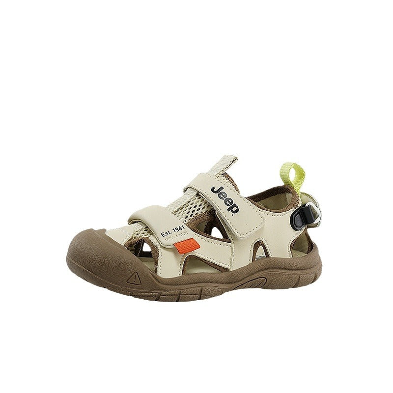 Jeep Boys Summer Closed Toe Velcro Soft Bottom Kid's Sandals