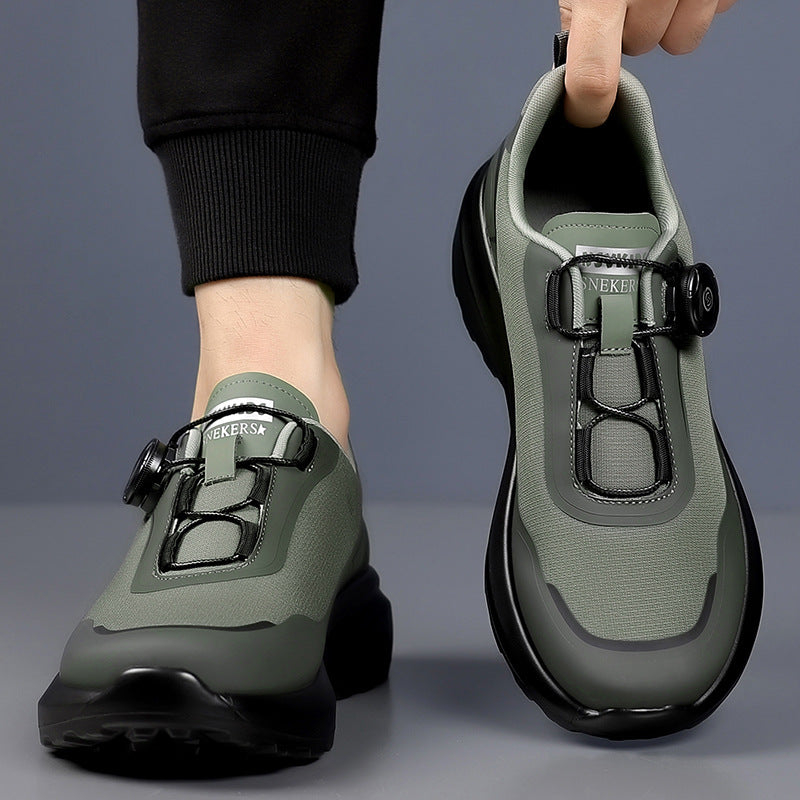 Men's Spring Thick Bottom Rotating Buckle Soft Fashionable Hiking Outdoor Men's Shoes