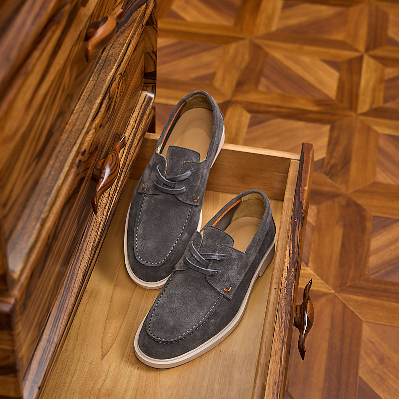 Men's Genuine Soft Bottom Boat Suede Breathable British Loafers/doug Shoes