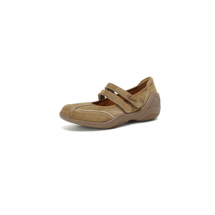 Women's Retro Style Thick Bottom Mary Jane Shallow Mouth Strap Round Women's Fashion Shoes