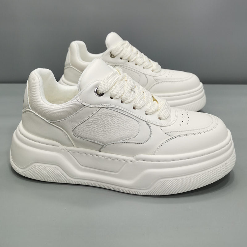 Men's Thick-soled Lightweight Fashion Trendy White Casual Shoes