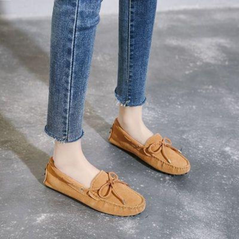 Women's Doug Single Autumn Summer Korean Fashion Shallow Mouth Loafers