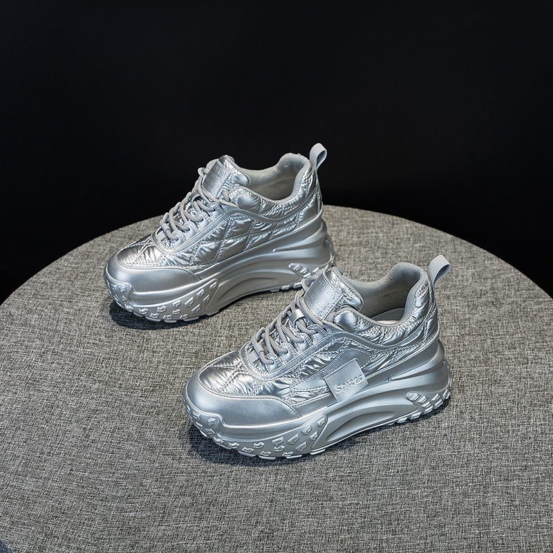 Dad Spring Versatile Korean Style Jelly Color Sneakers