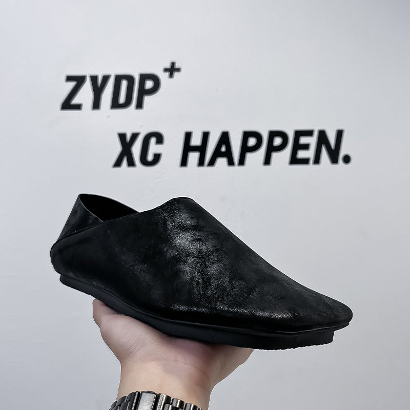 Minimalist Comfort Spring Soft Bottom Authentic Men's Casual Leather Shoes