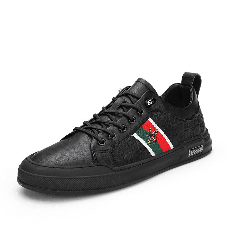 Men's Fashion Four Versatile Slip-on Lofter Black Casual Shoes