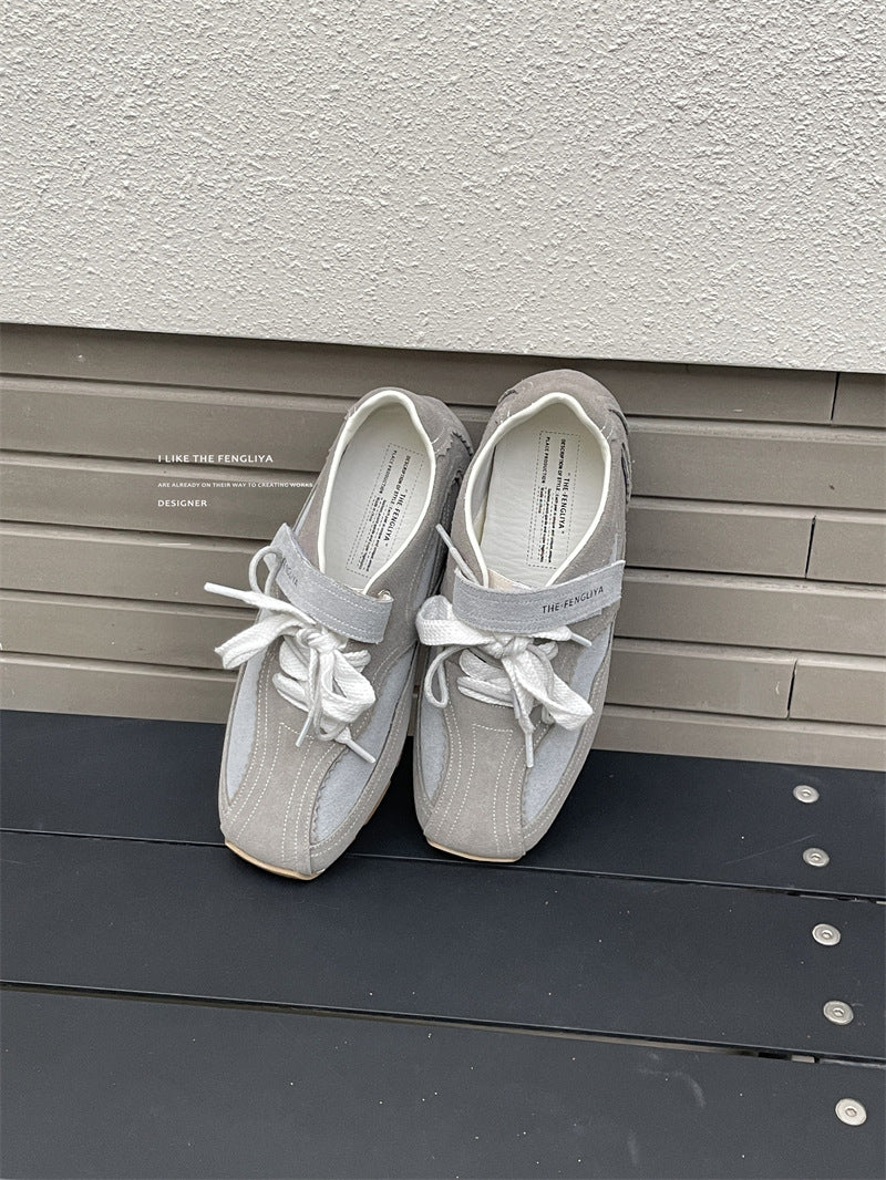 Women's Style Niche Velcro Sports Ballet Retro Casual Shoes