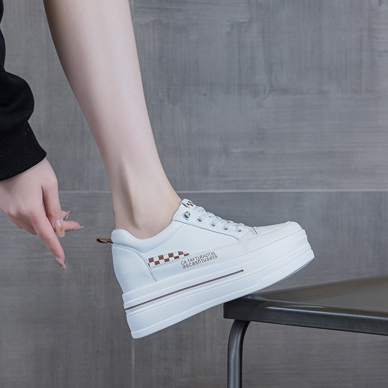 Women's Fashion Lace Up Printed Raise The Bottom Women's Casual Shoes