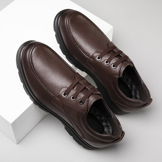 Men's Vintage British Gentleman Business Style Pigskin Leather Shoes
