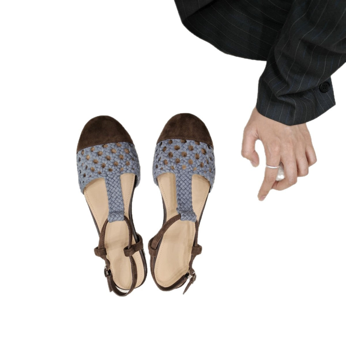 Women's Style Woven Closed Toe Breathable Summer Soft Sandals