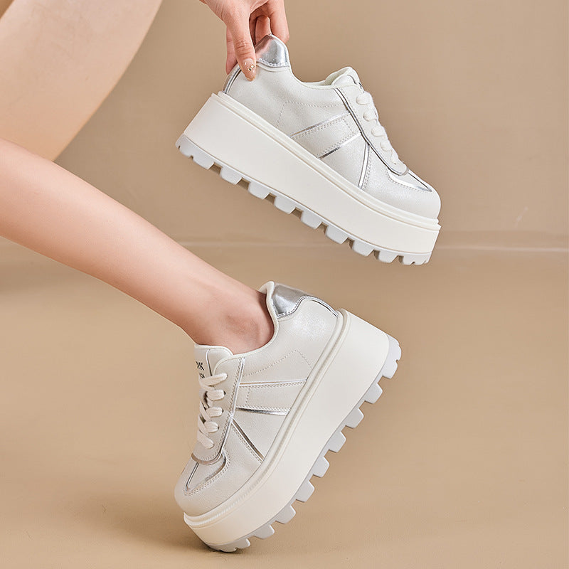German Training Spring Soft Back Thick Height Increasing Fashion Women's Casual Shoes