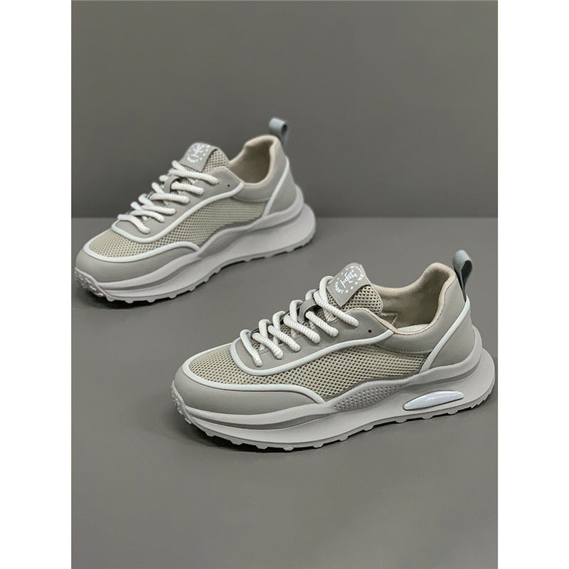 Men's Summer Hollow Mesh Surface Breathable Sports White Men's Business Leather Shoes