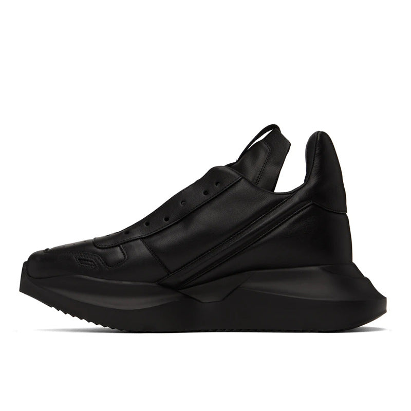 Men's Interest Light Luxury Thick Shoelaces Round Sneakers