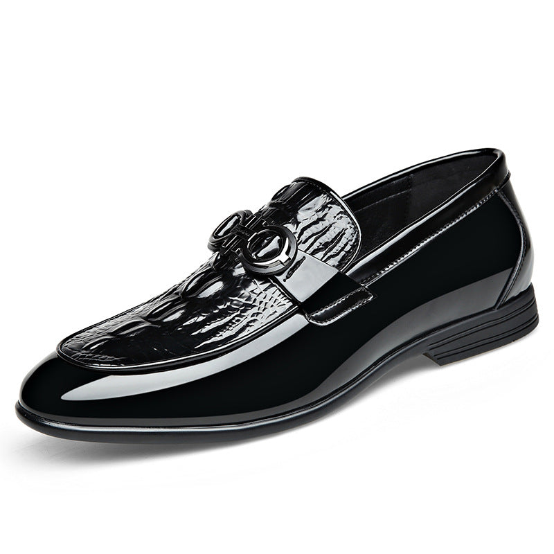 Men's Bottom Spring Korean Style Trendy Versatile Cowhide Leather Shoes