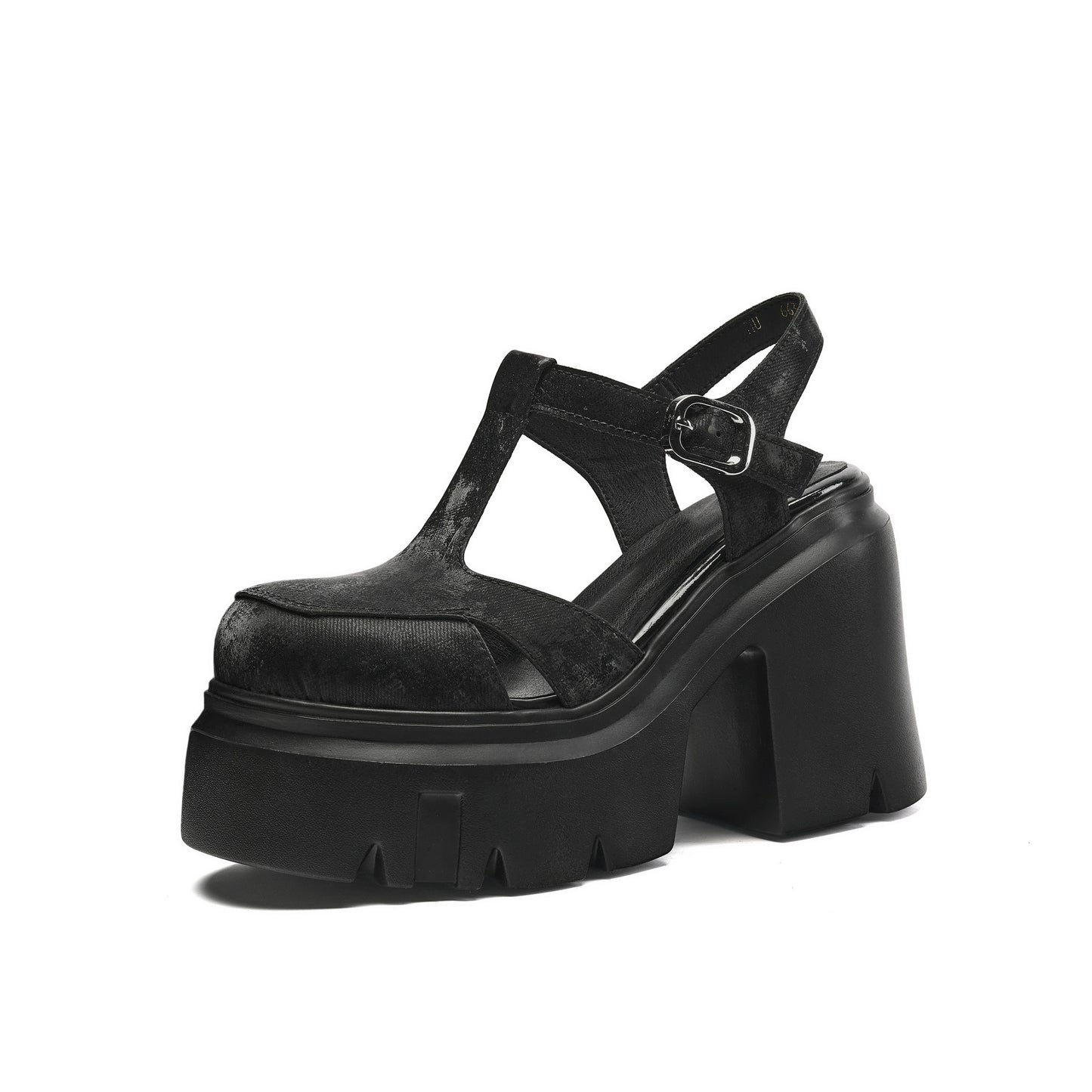 Women's Lightweight Summer High Leisure Closed Toe Small Genuine Slimming Platform Sandals