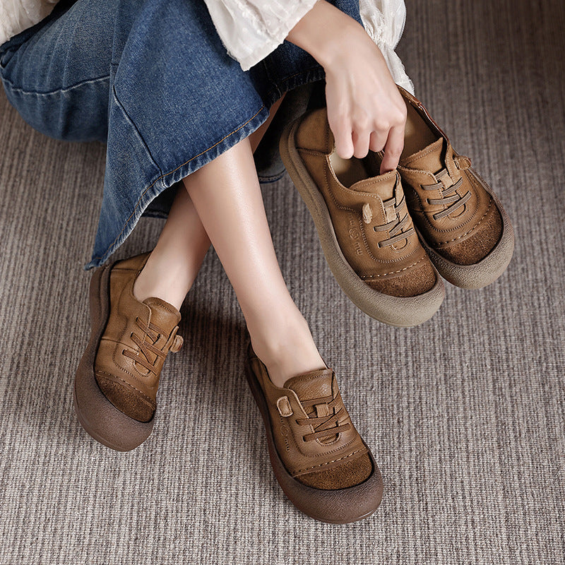 Women's Genuine Big Head Soft Bottom Surface Women's Casual Shoes