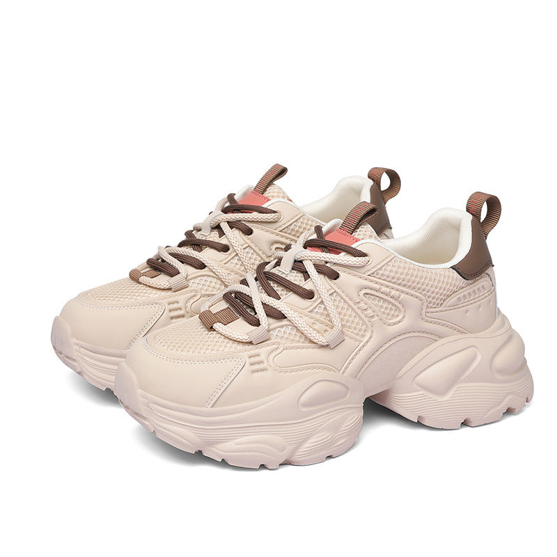 Women's Rabbit Sports Dad Genuine Platform Flat Casual Shoes