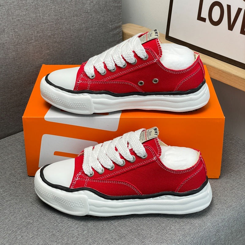 Thick Bottom Classic Style Head Versatile Canvas Shoes