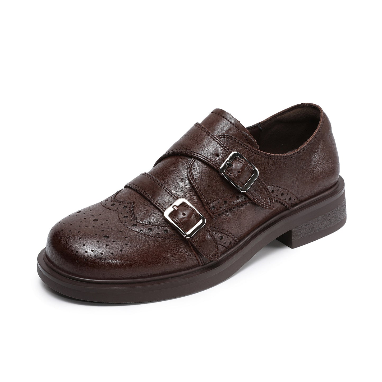 Women's Mild Luxury Retro Brogue Spring Flat British Loafers