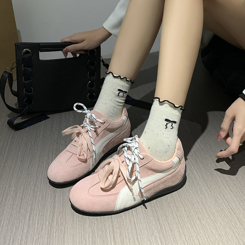 Women's Su Korean Style Retro Lace Up Casual Shoes