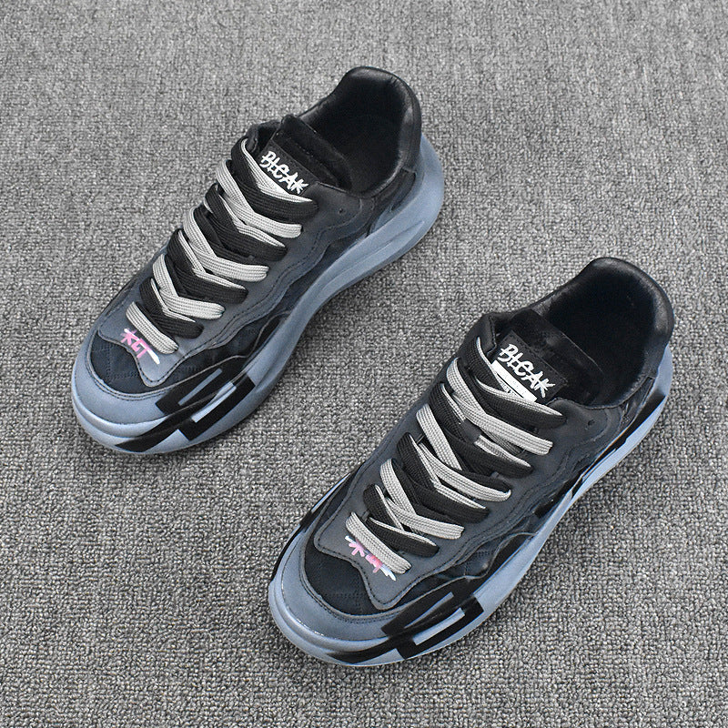 Men's Trendy Platform Height Increasing Insole Breathable Casual Shoes