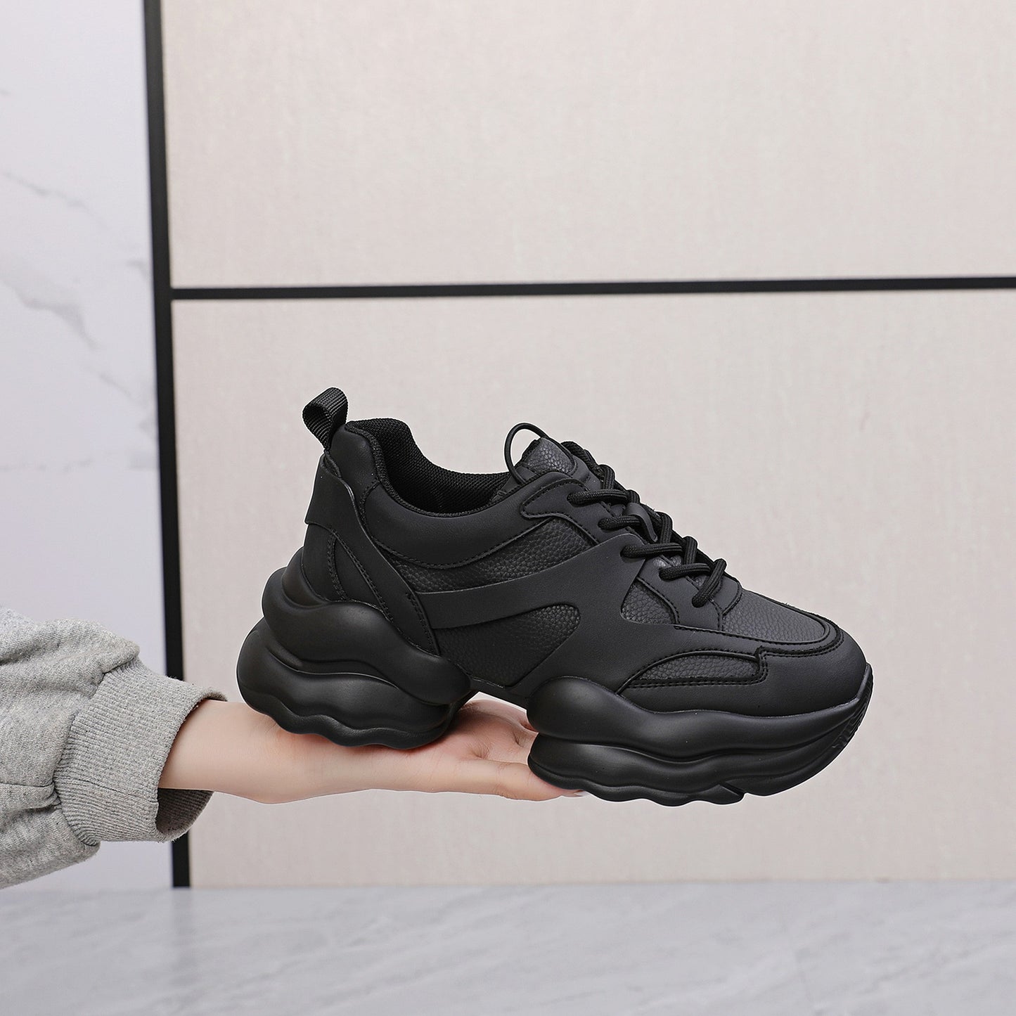 Women's Lu Dad Thick Bottom Breathable Sneakers